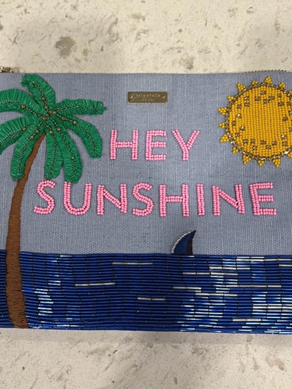 Kate Spade 'Hey Sunshine' Embellished Clutch Bag NWOT - Picture 1 of 2